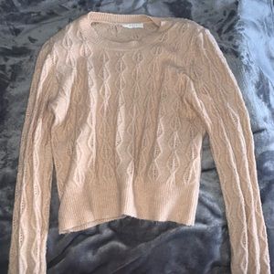 Light Pink Cropped Sweater